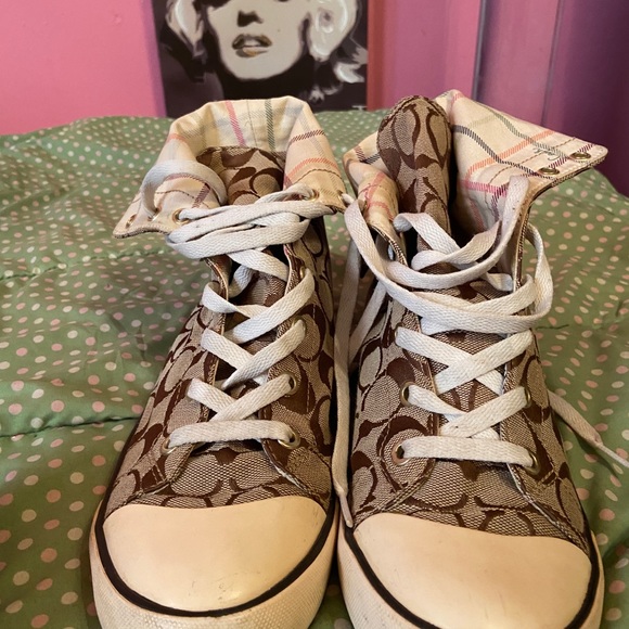 Coach Monogram  HiTop Sneakers - Picture 2 of 4